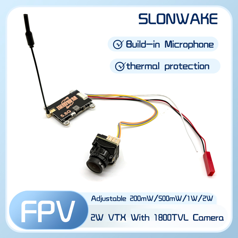 Drone Transmitter - SLONWAKE 5.8G 56CH 2W 송신기 VTX(CMOS